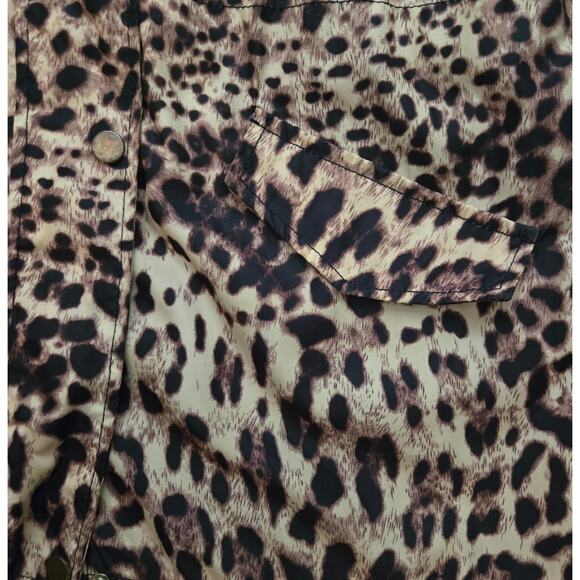 Kelyna Paris Womens Animal Print Raincoat with Detachable Hood Size Large - Picture 3 of 14